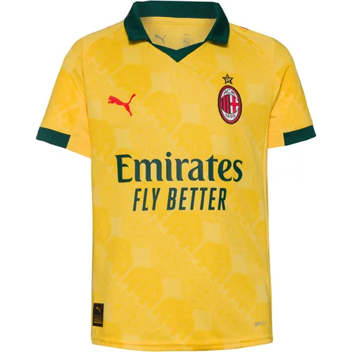 Puma ACM 3rd Jersey Replica Jr sunny yellow-dark myrtle (03) 176 - Puma Kinder Trikot, inspiriert von Mailands Stil. Mit dryCELL-Technologie für optimalen Komfort und mindestens 95% recycelten Materialien – ein nachhaltiges Must-have für junge AC Milan Fans.