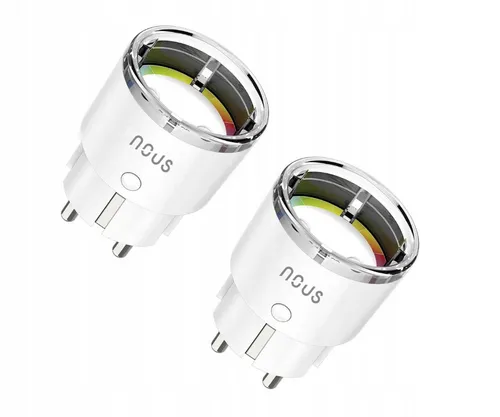 Nous A1 WLAN Steckdose - Smart Plug mit Stromverbrauchsanzeige und App-Steuerung - Steckdosen & Zubehör: Mit Verbrauchsmessung und Überspannungsschutz für optimale Sicherheit und Kontrolle über Ihre Geräte, steuerbar über Alexa und Google Home.