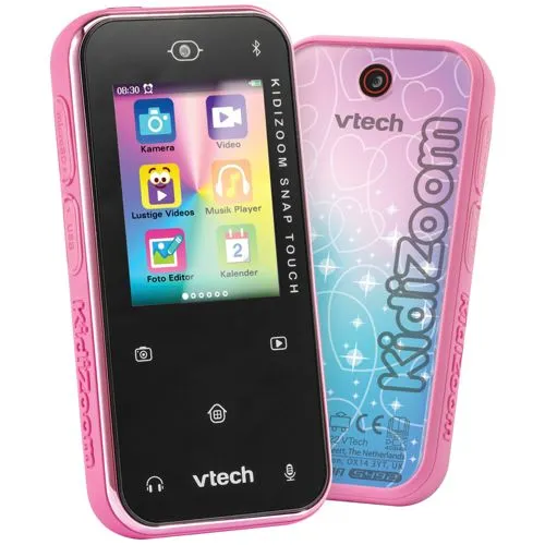 VTech KidiZoom Snap Touch pink - Kinderkamera mit Touchscreen, Bluetooth, Selfie- und Videofunktion, über 30 Spiele & coole Effekte für kreativen Spaß!