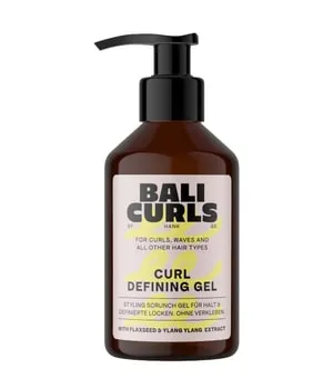BALI CURLS Curl Defining Gel 150 ml - Haarstyling-Produkt für definierte Locken, vegan und tierversuchsfrei. Mit Leinsamen- und Ylang-Ylang-Extrakt für starken Halt und natürliche Geschmeidigkeit.