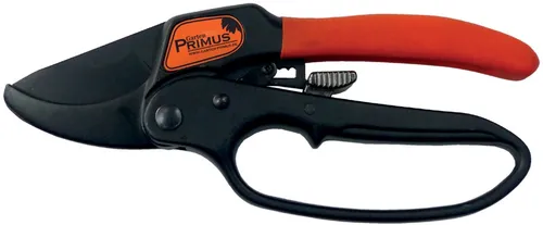 Garten PRIMUS Ratschenschere mit 1-Hand-Verschluss-System - Praktische Ratschenschere für präzises Schneiden, ideal für Gartenarbeiten und bequem mit einem 1-Hand-Verschluss-System.