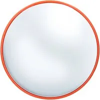 Sicherheitsspiegel 30 cm - Verkehrsspiegel für optimale Sicht - Sicherheits- & Alarmtechnik, ideal für Verkehrssicherheit mit 130-160° Sichtfeld, robustes PC-Kunststoffmaterial und wetterfesten Rahmen.