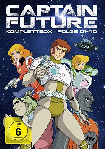 Captain Future - Komplettbox [8 DVDs] - Beliebte Sci-Fi-Serie, ideal für Fans und Familien, freigegeben ab 6 Jahren für unvergessliche Abenteuer.