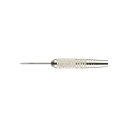 Karella Barrel für Steeldart mit Metallspitze - Nickel-Silber eloxiert - 19g - 50mm - 3 Stück 259352