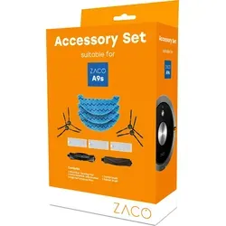 ZACO Zubehör-Set für A9s Saug- und Wischroboter - Ersatzteile für Staubsauger: Original Zubehör-Set mit Bürsten und Filtern für effektive Reinigung und längere Lebensdauer Ihres ZACO A9s. Schneller Austausch und persönlicher Kundensupport.