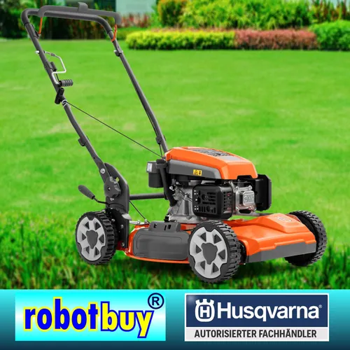 Husqvarna LB251S Rasenmäher - Benzin-Rasenmäher mit 51 cm Schnittbreite, selbst angetrieben und zentraler Schnitthöhenregelung – ideal für große Rasenflächen.
