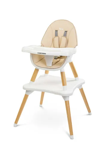 Caretero Tuva Hochstuhl Beige - Der Caretero Tuva Hochstuhl vereint skandinavisches Design mit hoher Funktionalität. Er lässt sich mühelos vom Hochstuhl in einen Tisch umwandeln und bietet dank Sicherheitsgurt optimale Sicherheit für Ihr Kind.