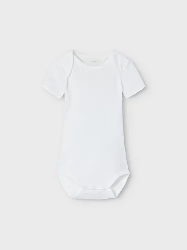 Name It Body NBNBODY 3P SS SOLID WHITE 4 NOOS (Packung, 3-tlg)