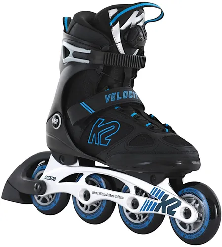 K2 VELOCITY 84 BOA Inline Skate - 43,5 - Inliner für Anfänger bis Fortgeschrittene mit Boa Verschlusssystem für perfekte Anpassung während der Fahrt. Stabilität und Komfort dank Stability Plus Cuff und Aluminium Schiene. Ideal für Outdoor-Fitness und Fahrspaß.