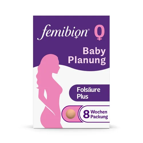Femibion 0 BabyPlanung 56 St - Unterstützung für werdende Mütter - Arzneimittel zur optimalen Babyplanung, enthält wichtige Vitamine für die Gesundheit von Mutter und Kind, rezeptfrei erhältlich.