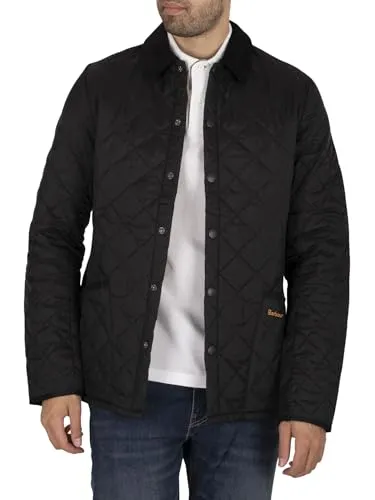 Barbour Heritage Liddesdale Quiltjacke Schwarz XXL - Elegante Quiltjacke von Barbour in Schwarz mit geknöpften Verschluss und praktischen Taschen. Ideal für stilvolle Outfits und Alltagseinsatz.