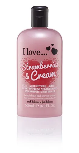 I Love... Strawberries & Cream Bubble Bath And Shower Creme 500ml