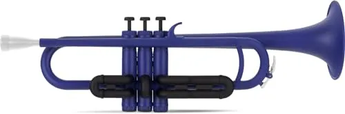 Classic Cantabile MardiBrass ABS Kunststoff Trompete - Perinet-Ventile - 510g leicht - Bohrung: 11,6 mm - inkl. Mundstück und Gigbag - matt-blau