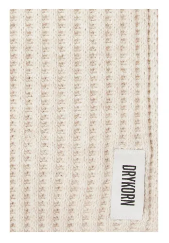Schal Numas Beige O.SIZE von DRYKORN - Eleganter Schal Numas aus hochwertigem Mouliné Wollmix-Garn, bietet Wärme und weichen Tragekomfort – ideal für stilbewusste Männer und Frauen.