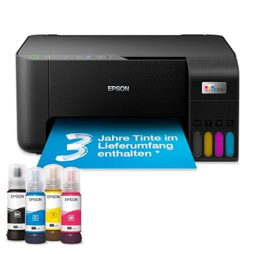 EPSON EcoTank ET-2815 Multifunktionsdrucker - Multifunktionsdrucker mit Tintentanks für kosteneffizientes Drucken, Scannen und Kopieren, ideal für Zuhause und kleine Büros.