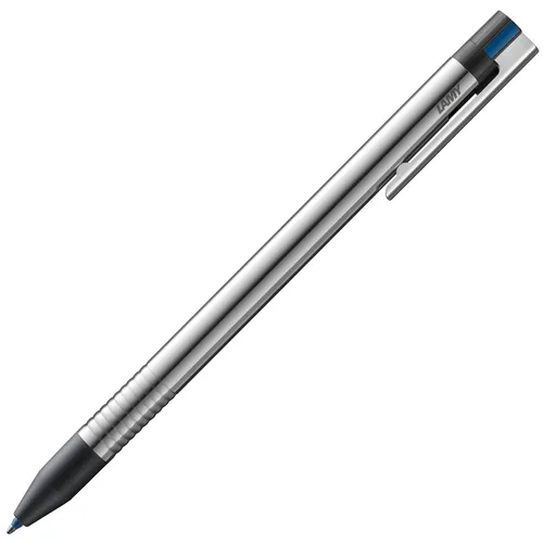 LAMY 405 Mehrsystemschreiber LOGO - Silber/Glänzend, Schwarz/Blau/Rot - Vielseitiger Mehrsystemschreiber mit gemischten Schreibfarben, ideal für kreative Notizen und professionelle Anwendungen.