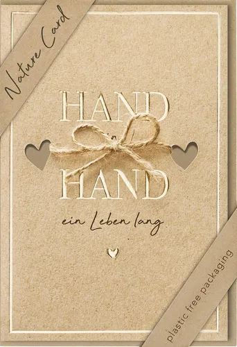 Hochzeit - Glückwunschkarte im Format 11,5 x 17,5 cm mit Briefumschlag - bsb