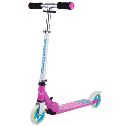 Hudora Kinder Scooter Pink - Klappbarer Roller für Mädchen - Roller / Kickboards, rutschfest und robust, mit einem maximalen Benutzergewicht von 100 kg, ideal für unbeschwerte Fahrten der Kinder.