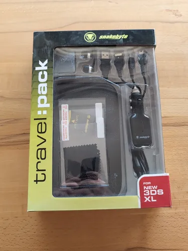 Snakebyte Zubehörpaket New 3DS XL travel:pack - Zubehörpaket für New Nintendo 3DS XL mit Schutzhülle, Bildschirmfolien und Autoladekabel – perfekt für unterwegs und schützt dein Gerät!