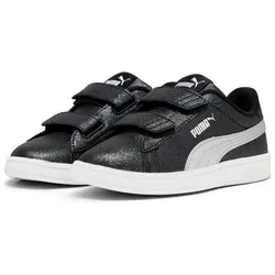 PUMA SMASH 3.0 GLITZ GLAM V PS Sneaker schwarz 35 EU - Sportliche Sneaker für Kinder in Größe 35, mit glitzerndem Design und praktischem Klettverschluss für einfaches An- und Ausziehen.