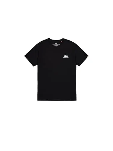 Alpha Industries Basic Small Logo T-Shirt Herren Schwarz L - Stylisches Basic Small Logo T-Shirt in Schwarz für Herren. Aus 100% Baumwolle gefertigt, bietet es optimalen Tragekomfort und ist perfekt für den urbanen Alltag. Ideal kombinierbar für einen lässigen Look!