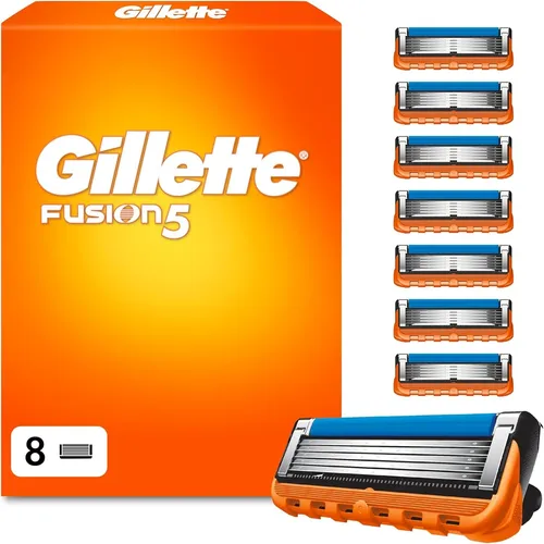 Gillette Fusion5 Power Rasierklingen (8 x) - Hochwertige Gillette Fusion5 Power Rasierklingen für eine gründliche und sanfte Rasur. 8 Klingen für langanhaltende Leistung und Komfort in der Anwendung.