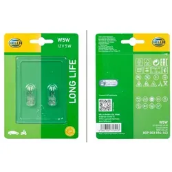 HELLA Glühlampe, Tagfahrleuchte 8gp003594163 W5W