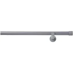 Vorhangstange GOOD LIFE "Gorra" grau, L:200cm, Ø:20mm - Moderne Vorhangstange aus Metall, ideal für verschiedene Vorhangarten. Einfache Montage an der Wand mit sicherem Halt. Perfekt für stilvolle Fensterdekoration.