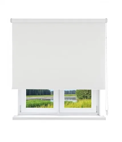 VIEWTEX Tenda avvolgibile oscurante, oscurante, disponibile in Diverse misure e Colori (120_x_250_cm, Bianco)