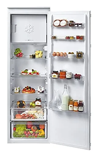Candy CFBO3550E/N Einbau-Kühlschrank mit Schlepptürtechnik - Eintüriger Kühlschrank mit 286 Liter Volumen und praktischem Gefrierfach, ideal für platzsparende Küchenlösungen.
