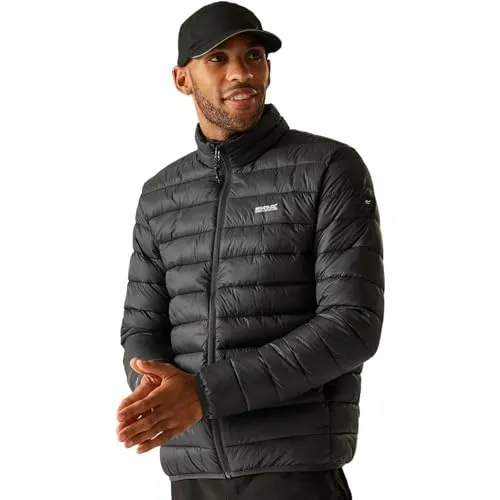 Regatta Herren Steppjacke Marizion - Anthrazit, Größe M - Schicke Steppjacke für Herren mit Shower Proof-Technologie. Ideal für Outdoor-Aktivitäten dank durchgehendem Reißverschluss und elastischen Abschlüssen.