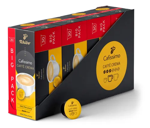 Cafissimo Caffè Crema mild - 120 Kapseln - Kaffee aus 100% nachhaltigem Anbau mit sanftem Aroma und samtiger Crema, perfekt für Ihre Cafissimo Maschine.