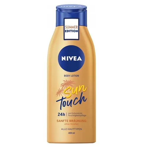 Nivea Bräunungs-Körperlotion 400ml - Parfüm-Geschenksets, für eine natürliche Bräune und 48 Stunden Feuchtigkeit, ideal für strahlende und geschmeidige Haut.