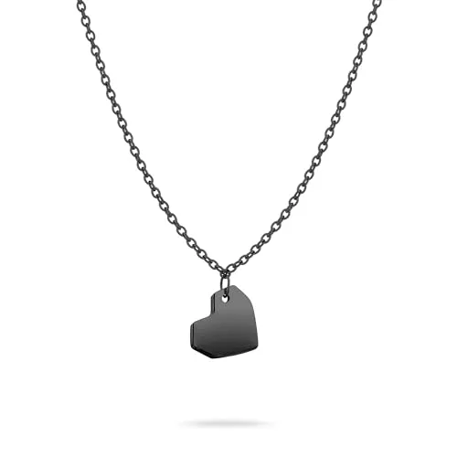 Liebeskind Berlin Halskette LJ-1477-N-45 IP Black - Damenkette aus hochwertigem Edelstahl, 45 cm lang, mit polierter IP Schwarz-Oberfläche. Zeitloses Design, perfekt kombinierbar und ein ideales Geschenk für jeden Anlass.