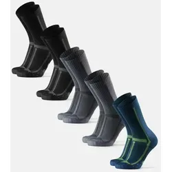 DANISH ENDURANCE Basicsocken Long Distance Crew (5-Paar) – Wadenlange Sportsocken für Läufer - Die rutschfesten Laufsocken bieten optimalen Komfort und Polsterung für lange Strecken. Atmungsaktive Materialien sorgen für ein trockenes Fußklima, ideal für Läufer und den Alltag. Geprüfte Qualität für beste Performance.