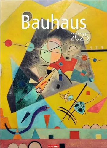Bauhaus Kalender 2025: Hochwertiger Wandkalender mit 12 wichtigen Kunstwerken des 20. Jahrhunderts. Großer Kunst-Kalender 2025 XXL. 49 x 68 cm. Hochformat