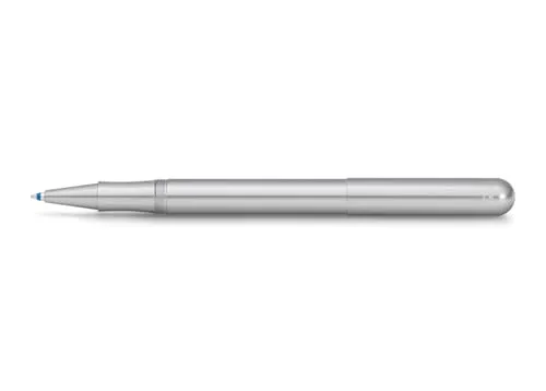 Kaweco LILIPUT Kappen-Kugelschreiber Silber – Exklusiver Aluminium-Kuli - Kompakter Kugelschreiber mit hochwertiger Herzkurvenmechanik. Ideal für unterwegs mit edlem Design. Personalisierbar mit Standard D1 Minen in verschiedenen Farben. Qualität aus Nürnberg seit 1883.