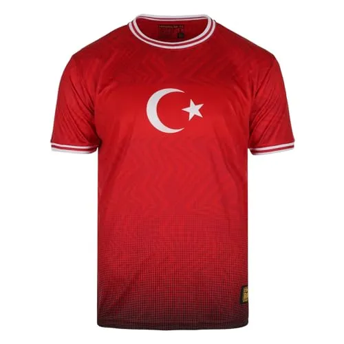 Fußballtrikot Türkei – Nationalmannschaft Fan-Trikot (XL) - Zeigen Sie Ihre Unterstützung für die türkische Nationalmannschaft mit diesem stilvollen Fan-Trikot. Hergestellt aus hochwertigen Materialien für optimalen Tragekomfort und ideale Belüftung – perfekt für jeden Fußballfan!