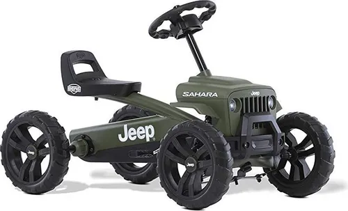 Berg Pedal-Gokart Buzzy Jeep Sahara - Tretauto für Kinder 2-5 Jahre, sicher und stabil mit innovativen EVA-Reifen ohne Pannen