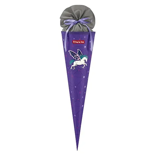 Step by Step Schultüte, Dreamy Pegasus - Schultüte mit traumhaftem Pegasus-Design, perfekt für den ersten Schultag und sorgt für strahlende Kinderaugen!