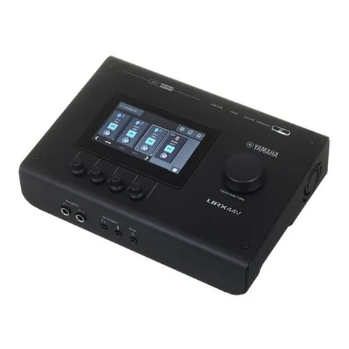Yamaha URX44V BK - Digitales Audio-Interface - Kompaktes digitales Audio-Interface mit 4,3'' Touchscreen und DSP, ideal für kreative Profis. Bietet hochwertige A/D-Wandlung und nahtlose Integration für einen effizienten Workflow.