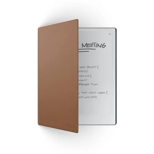 REMARKABLE Book Folio, Braun - Schutzhülle für reMarkable 2 - eReader Hüllen: Hochwertige Echtleder-Schutzhülle mit Magnetverschluss für sicheren Halt und stylischen Schutz Ihres reMarkable 2.