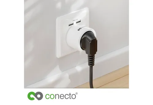conecto Funk-Steckdosen-Set: 4x Funksteckdose mit Fernbedienung - Steckdosen & Zubehör für komfortables Ein- und Ausschalten von Geräten bis 2300W, bis zu 30m Reichweite und integrierter Überlastungsschutz.