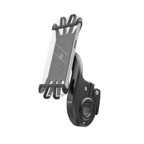 Hama Handyhalterung für E-Bike, drehbar und schnell anbringbar - Universal Handyhalterung aus Silikon, ideal für E-Bikes, sorgt für sicheren Halt und einfache Bedienung während der Fahrt.