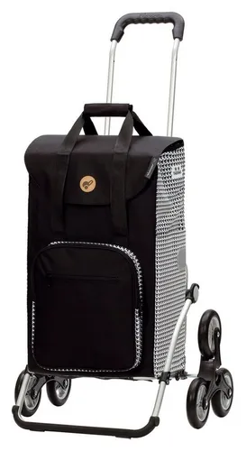 Andersen Einkaufstrolley Treppensteiger Royal Shopper Liska, 56 l schwarz - Einkaufstaschen & Einkaufstrolleys – Ideal für Treppen, mit Leichtlaufrollen und abnehmbarer Tasche, bietet 56 l Volumen und eine Tragkraft von 50 kg.