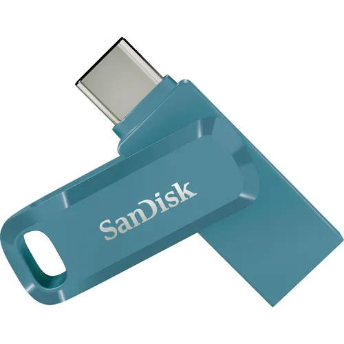 SanDisk Ultra Dual USB Flash Drive Go 256 GB - USB-Stick mit USB-C Anschluss, 256 GB Speicherplatz für schnelle Datenübertragungen und einfache Dateiverwaltung zwischen Geräten.