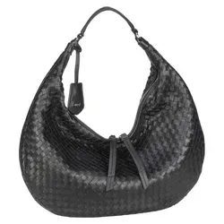 Abro Piuma Nana Beuteltasche - Damen | Schwarz 090949-36-18 - Elegante Abro Piuma Nana Beuteltasche aus hochwertigem Lammleder, ideal für stilvolle Auftritte. Die perfekte Begleiterin für jeden Anlass.