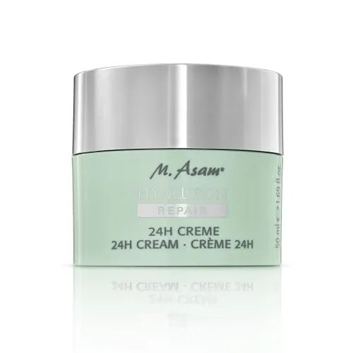 M. Asam HYALURON REPAIR 24h Creme (50ml) – Feuchtigkeitscreme für glattes Hautbild - Tagespflege mit Hyaluronsäure & Ceramiden, stärkt die Hautschutzbarriere und spendet intensive Feuchtigkeit für sensible und trockene Haut.