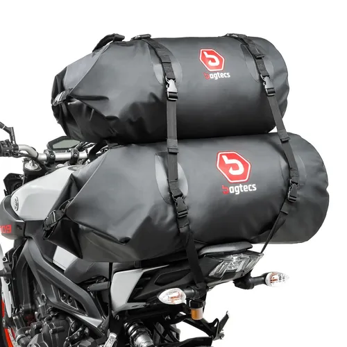 Set Motorrad Gepäckrolle BR50+BR30 - 80 Liter wasserdicht - Gepäckrollen-Set BR50 (50L) und BR30 (30L), strapazierfähig und wasserdicht. Mit sicherem Befestigungssystem und reflektierenden Elementen für mehr Sicherheit auf Tour.