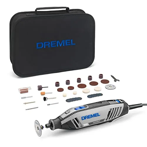 Dremel 4250 Rotationswerkzeug 175 W - Multifunktionswerkzeug-Set mit 35 Zubehörteilen, leistungsstarker Motor und variable Drehzahl für maximale Präzision